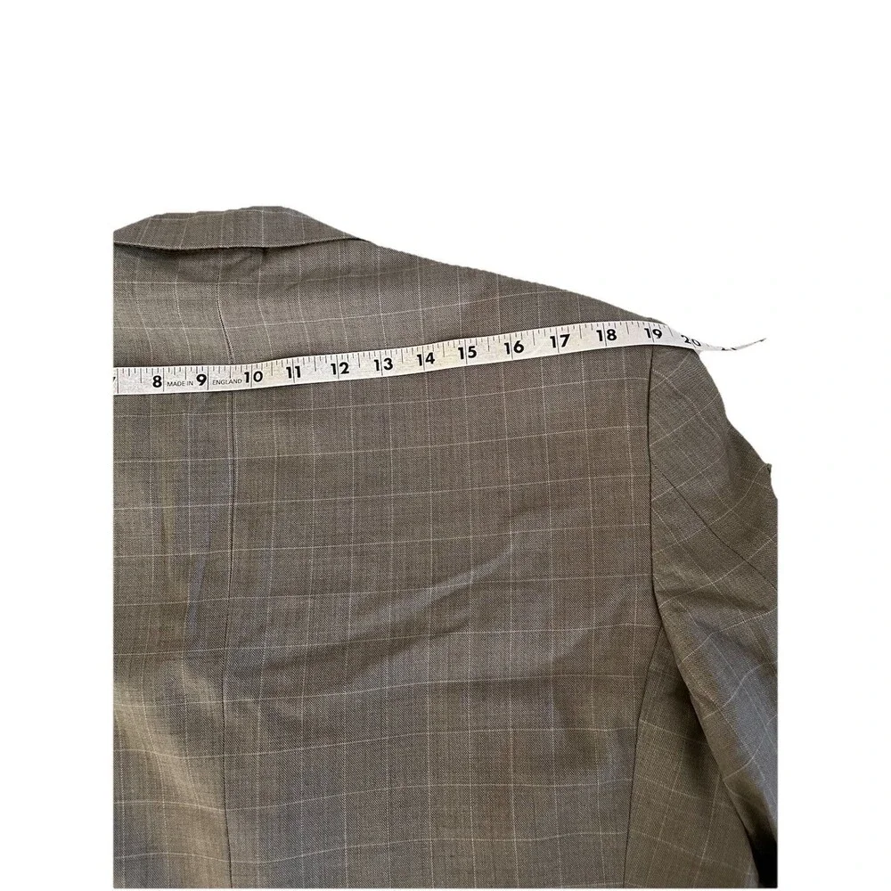 Ermenegildo Zegna x Gritti Men's 40S Blazer Windowpane Single Breasted Recent